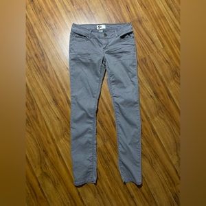 SO Juniors Skinny Jeans Gray Polka Dot Size 7